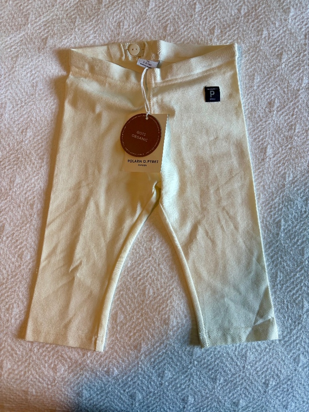 Polarn O. Pyret Cream leggings